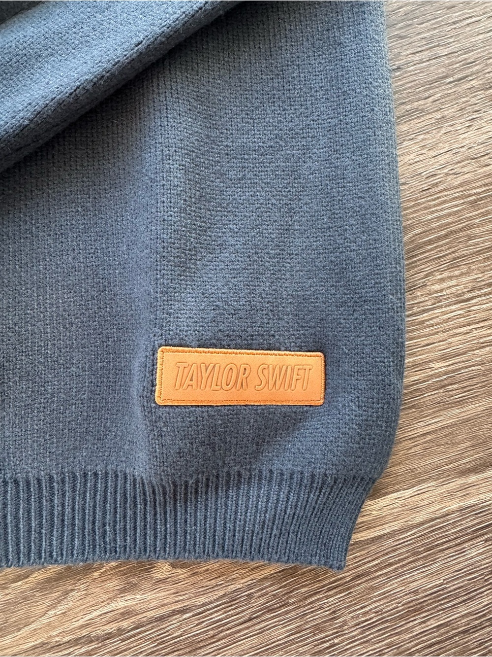 Taylor Swift Navy Argyle Crewneck Sweater - Picture 3 of 6